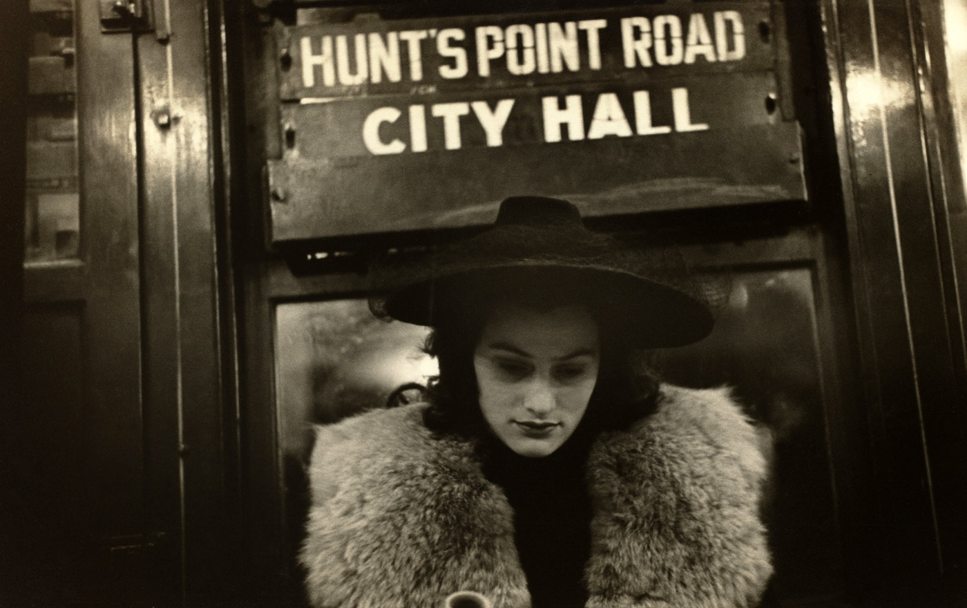 Photographie : Walker Evans. "Subway portrait"
